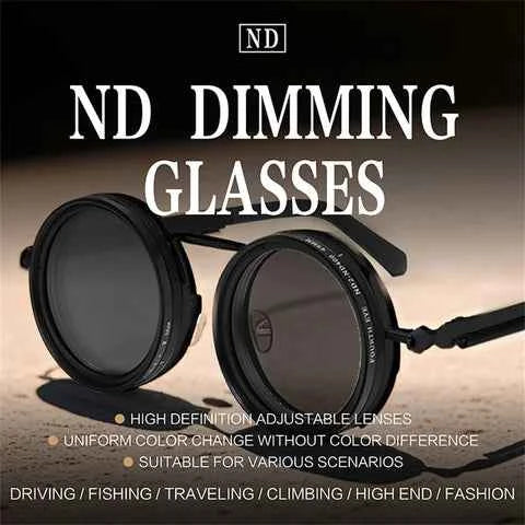 UV400 Adjustable Polarized Sunglasses with Built-In ND Filter – Adaptive Vision in Any Light
